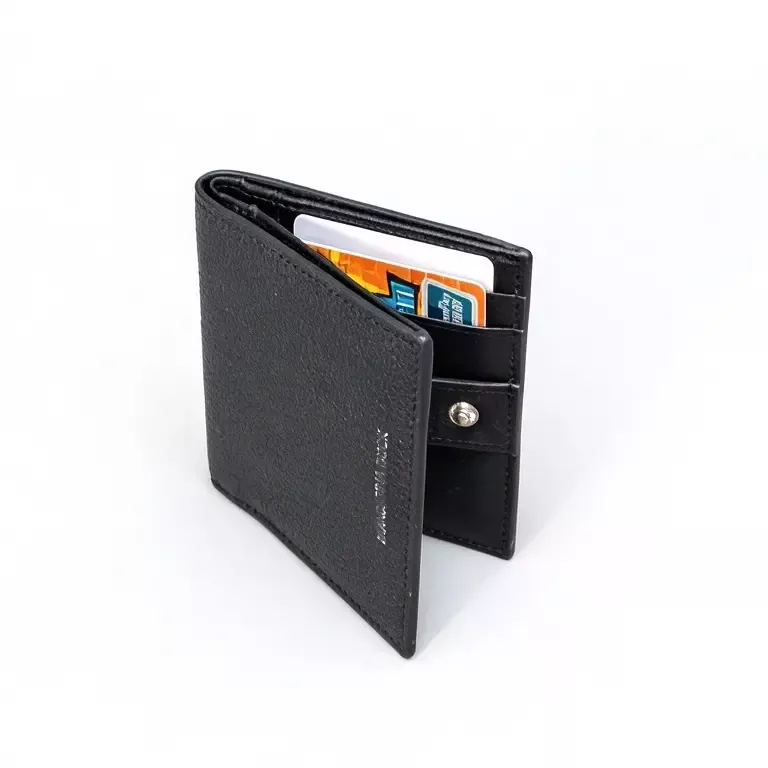 Snap Closure Fasten Small Wallet