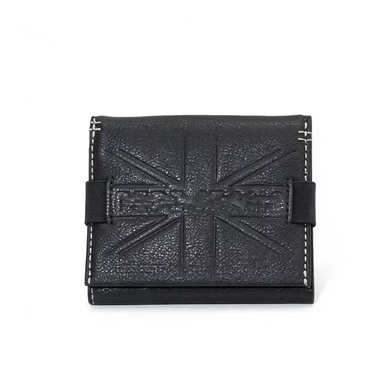 Trifold Engraved Genuine Cowhide Leather Wallet