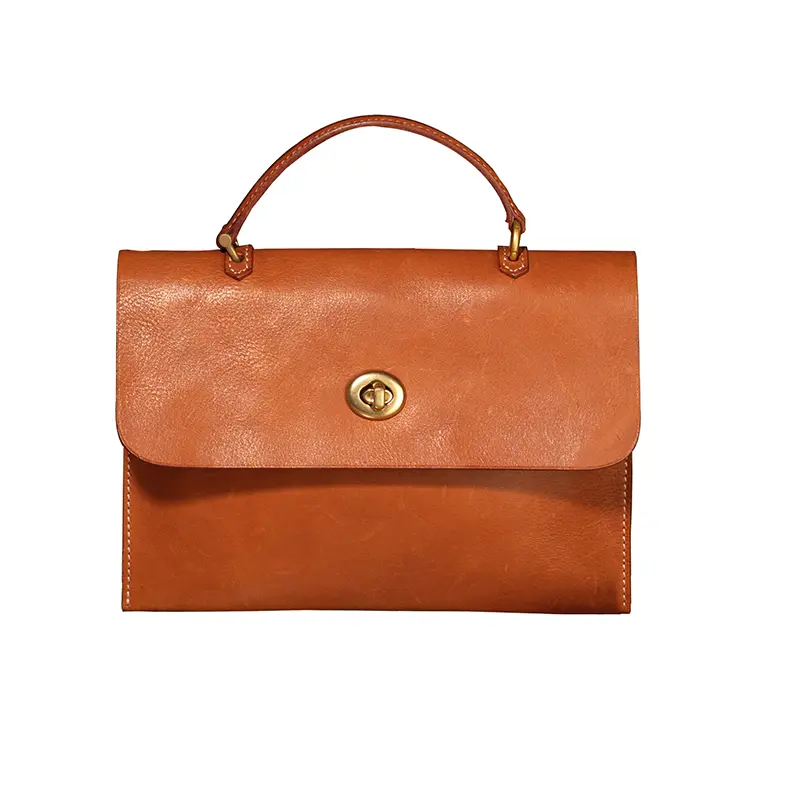 Vegetable-tanned Leather Messenger Bag